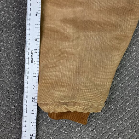 Vintage 90s Dickies Jacket Mens 2XL Tan Detroit Style Workwear Chore Distressed - Picture 14 of 14